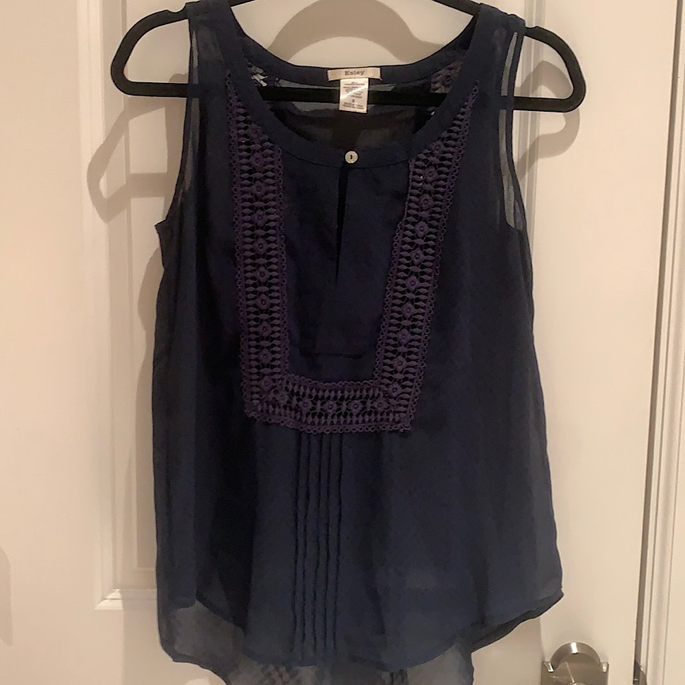 Navy sheet top